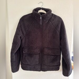 Z Supply Jackson Teddy Black and Sherpa Jacket Sz XS